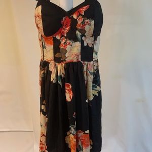Dress women’s Band  of Gypsies  xsmall multicolor floral spaghetti strap s